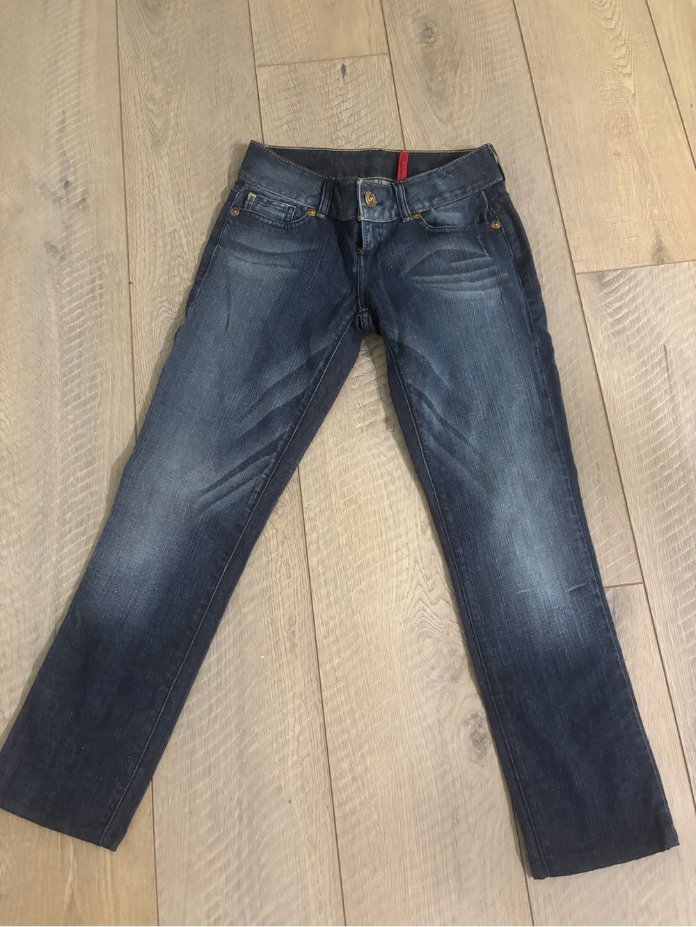 Guess Women's Straight Leg Jeans in Dark Blue Wash